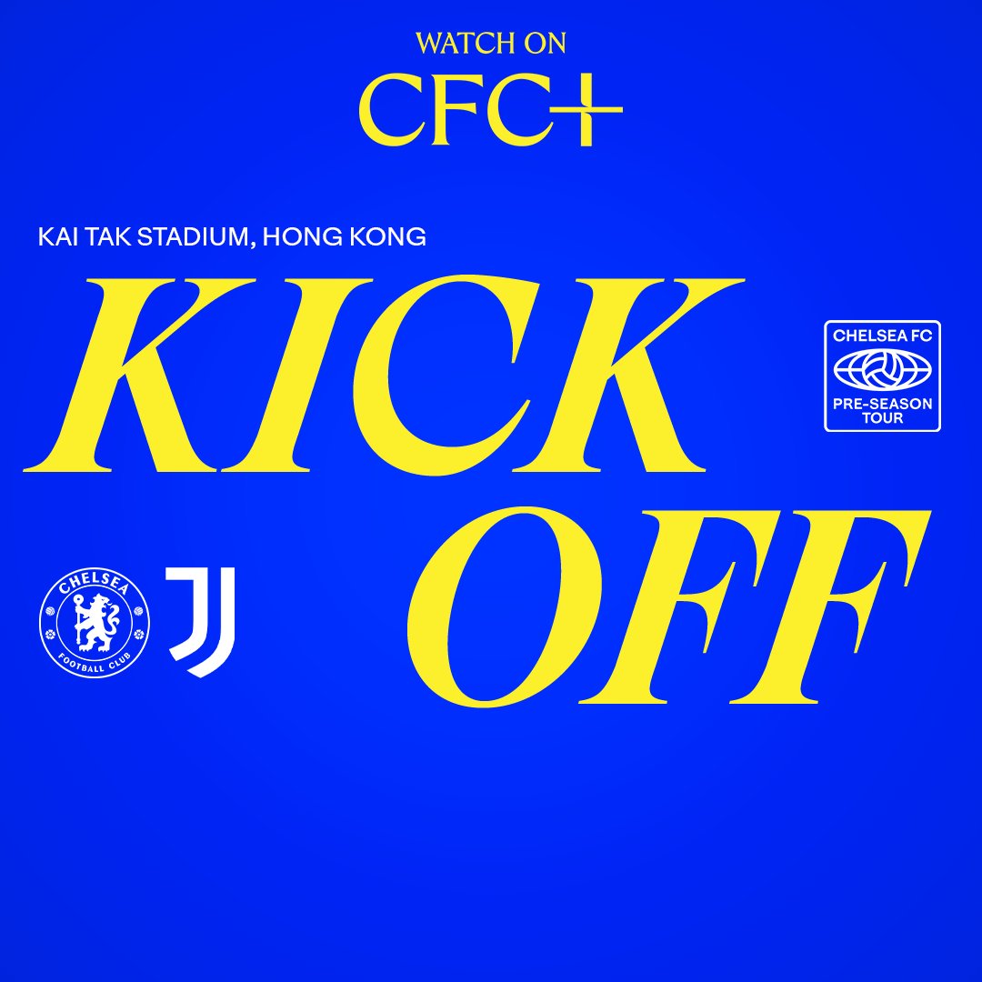 ChelseaFC's tweet photo. And we're off...

Watch LIVE on CFC+ ⤵️

🔵 0-0 ⚫️ [1]