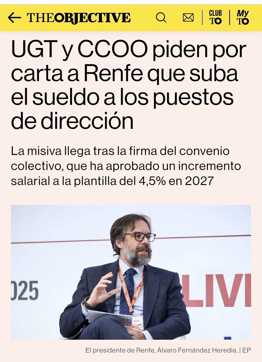criaturina's tweet photo. REAPARECEN LOS COMEGAMBAS

🦀🦞🦐 INSÓLITO: UGT y CCOO piden por carta a Renfe que suba el sueldo a los puestos de dirección.

Menuda lucha social.

https://t.co/kIcFZDoHIe https://t.co/9Z79kb3Gjs