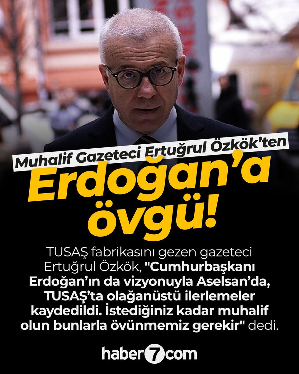 msftelli's tweet photo. Ertuğrul Özkök Erdoğan'ın Ülkeye yaptığı hizmetleri övmüştü.

Son konuşmasında Erdoğan'a diktatör benzetmesi yaptı !!!???

25 yıldır ülkeyi yöneten Lidere,diktatör diyecek kadar özgür olduğunu biliyor.

Özkök Kuzey Kore'de yaşasaydı bu ifadeleri aklından geçirebilir miydi ? https://t.co/PmIC3VwihK
