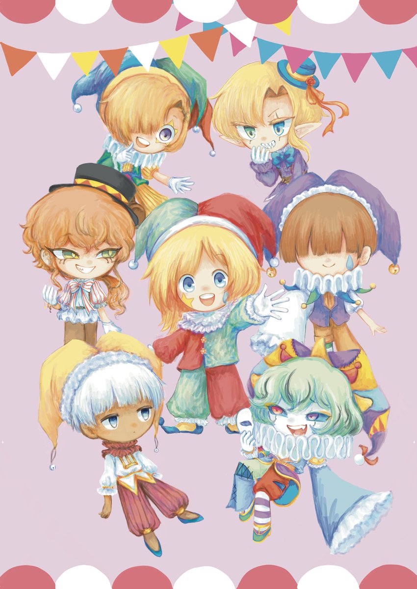 SL300L's tweet photo. 🎪Happy International Clown Week!✨️
昨日から国際道化師週間らしくてｱｹﾞ🥳✌️
なので今ある道化師作品上げちゃうよ〜ん
（↓ツリーにも繋げます💪）
#InternationalClownWeek #イラスト https://t.co/YdR57JKOF6