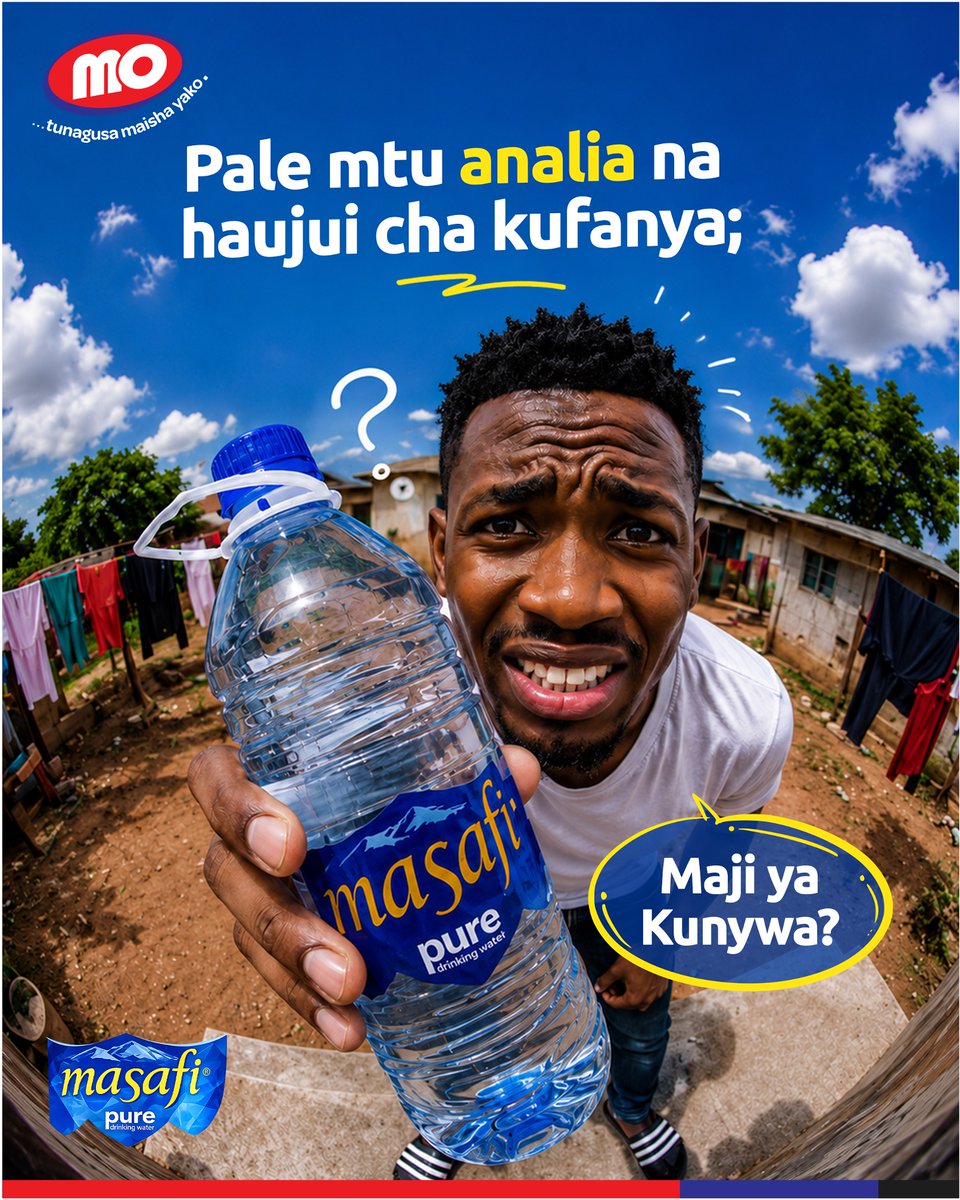 MeTL_Group's tweet photo. Wakati mwingine si stress, si mapenzi wala si maisha magumu - ni kiu tu! 😄

Mtu akionekana amechoka, anahangaika na haelewi kinachoendelea, mpe Masafi kwanza ndipo muanze kuuliza maswali. Kunywa maji na kuupa mwili wako nafasi ya kujisikia vizuri.

#MeTLGroup #Masafi https://t.co/ifxzIWqeKq