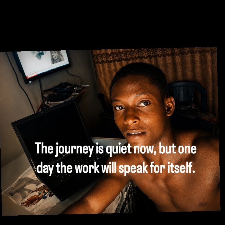 Johnsonxzys's tweet photo. The journey is quiet now. One day, the work will speak for itself. 🎬#Screenwriting #Filmmaking #FilmTwitter #Storytelling #Nollywood #CreativeJourney #Writer #DreamBig #JoeFlix https://t.co/2Haff44oEC