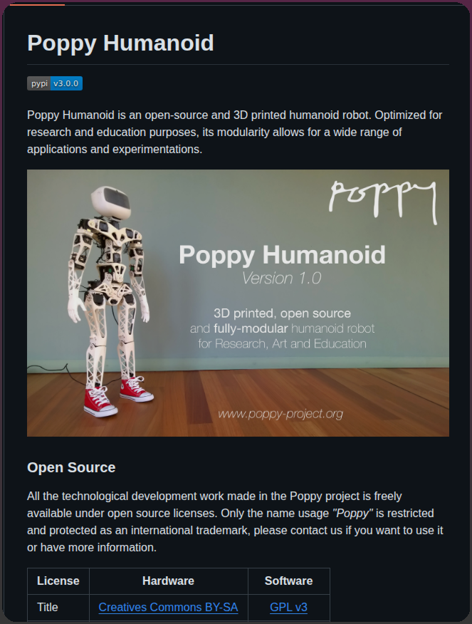 Poppy Humanoid, 오픈 소스 코드와 3D 프린팅을 연구 및 교육에 최적화된 모듈형 휴머노이드 로봇으로 변환합니다. 대표 이미지