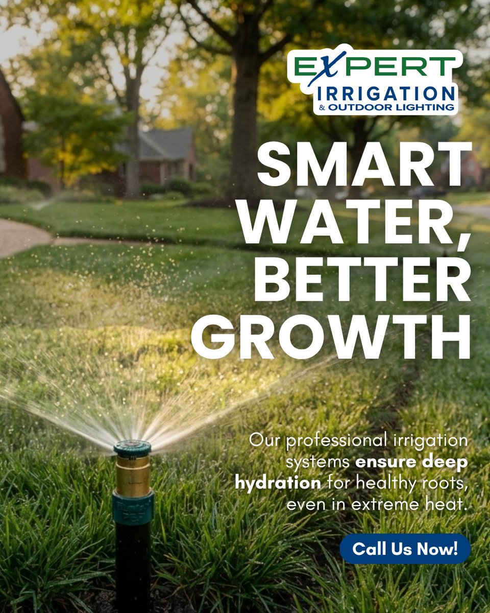 Waterworksunltd's tweet photo. Don’t let your lawn suffer when the temperature climbs. Let Expert Irrigation &amp; Outdoor Lighting maintain your curb appeal. https://t.co/xtg05Q6Rr7

#cincinnatirealestate #cincylawn #irrigation #cincyhomes #expertirrigation 💧 https://t.co/WghVzHdygp
