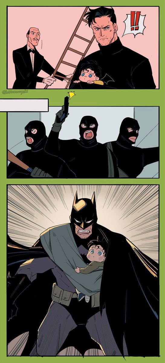 GeorgemanGms's tweet photo. The baby is just unbothered while Batman handles business https://t.co/5SQhlUfTKl
