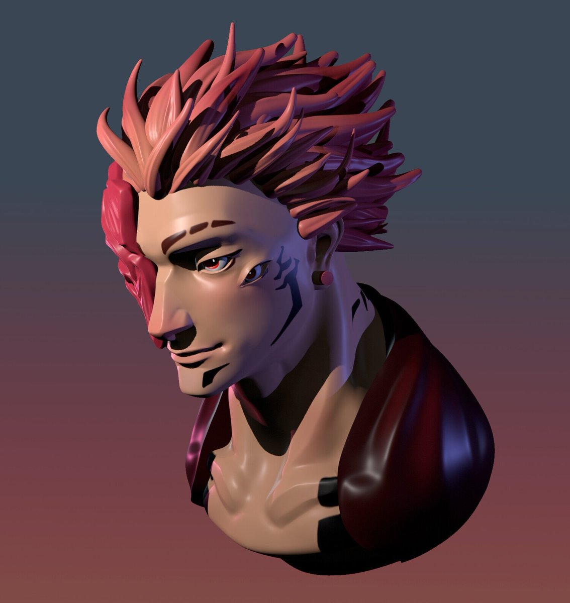 johnson_ar61119's tweet photo. More angles and the alternate material pass.
Personally, I love how the mask silhouette reads from every direction. Feedback is welcome. 👀#3DModeling #GameDev #IndieDev #Hammad_Creator #3DPrinting #3DPrintModel #STL  #CommissionsOpen https://t.co/B7rFXDv3dO