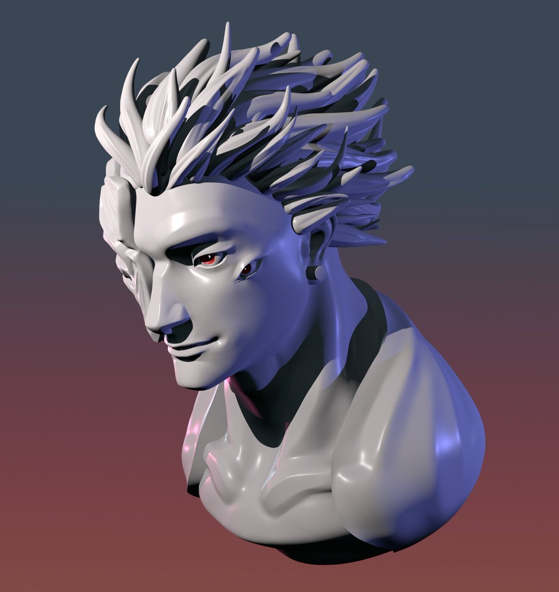 johnson_ar61119's tweet photo. More angles and the alternate material pass.
Personally, I love how the mask silhouette reads from every direction. Feedback is welcome. 👀#3DModeling #GameDev #IndieDev #Hammad_Creator #3DPrinting #3DPrintModel #STL  #CommissionsOpen https://t.co/B7rFXDv3dO