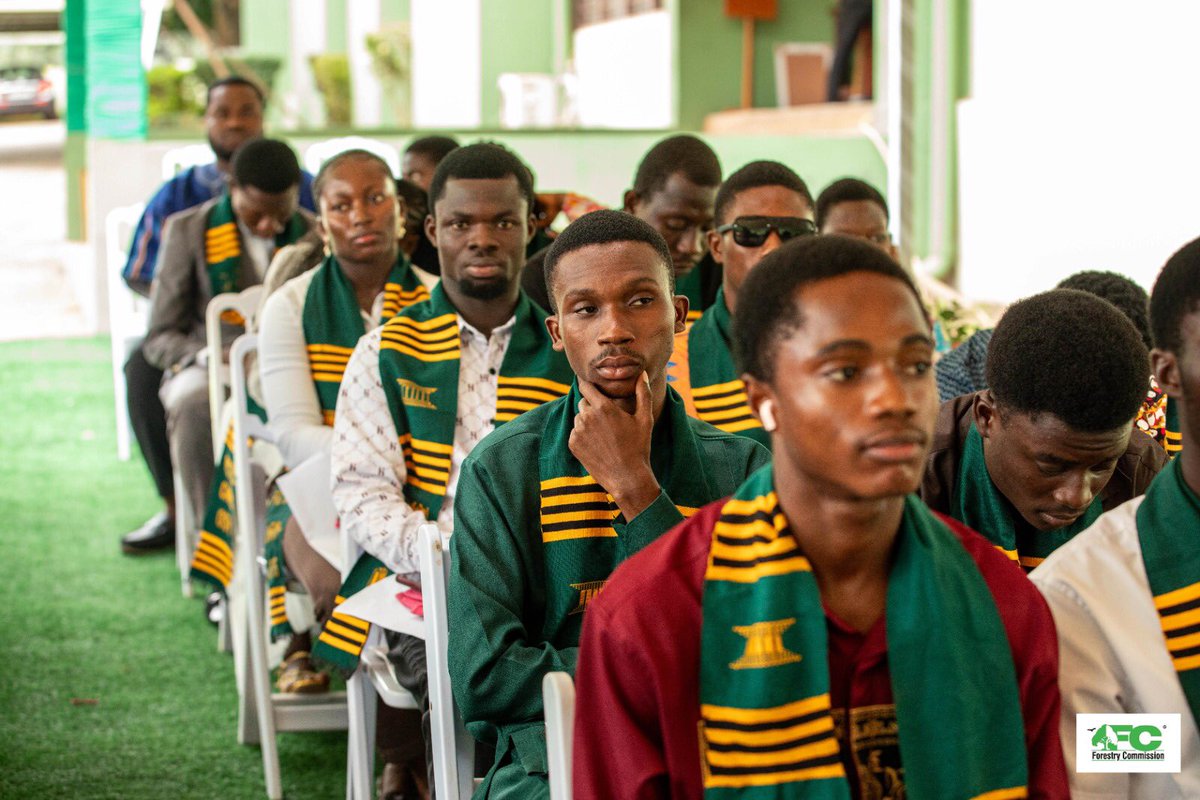 forestryghana's tweet photo. FCTC HOLDS  3RD MATRICULATION FOR CNRM PROGRAMME

The Forestry Commission Training Centre (FCTC) has held its third matriculation ceremony for the 2026 cohort admitted to the Certificate in Natural Resources Management (CNRM) Programme. https://t.co/zuUeJQLFaw
