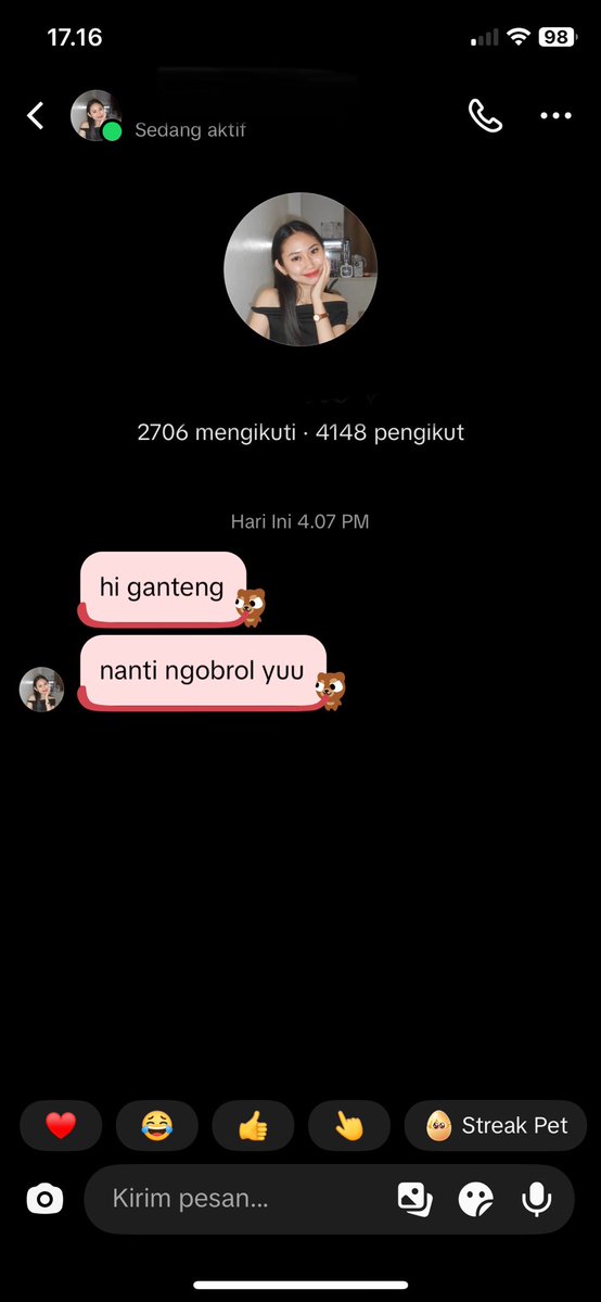bAdlybAstard's tweet photo. penghuni dm ig gua sudah tembus ke dm tiktok daym https://t.co/tcyh4ZQTYD