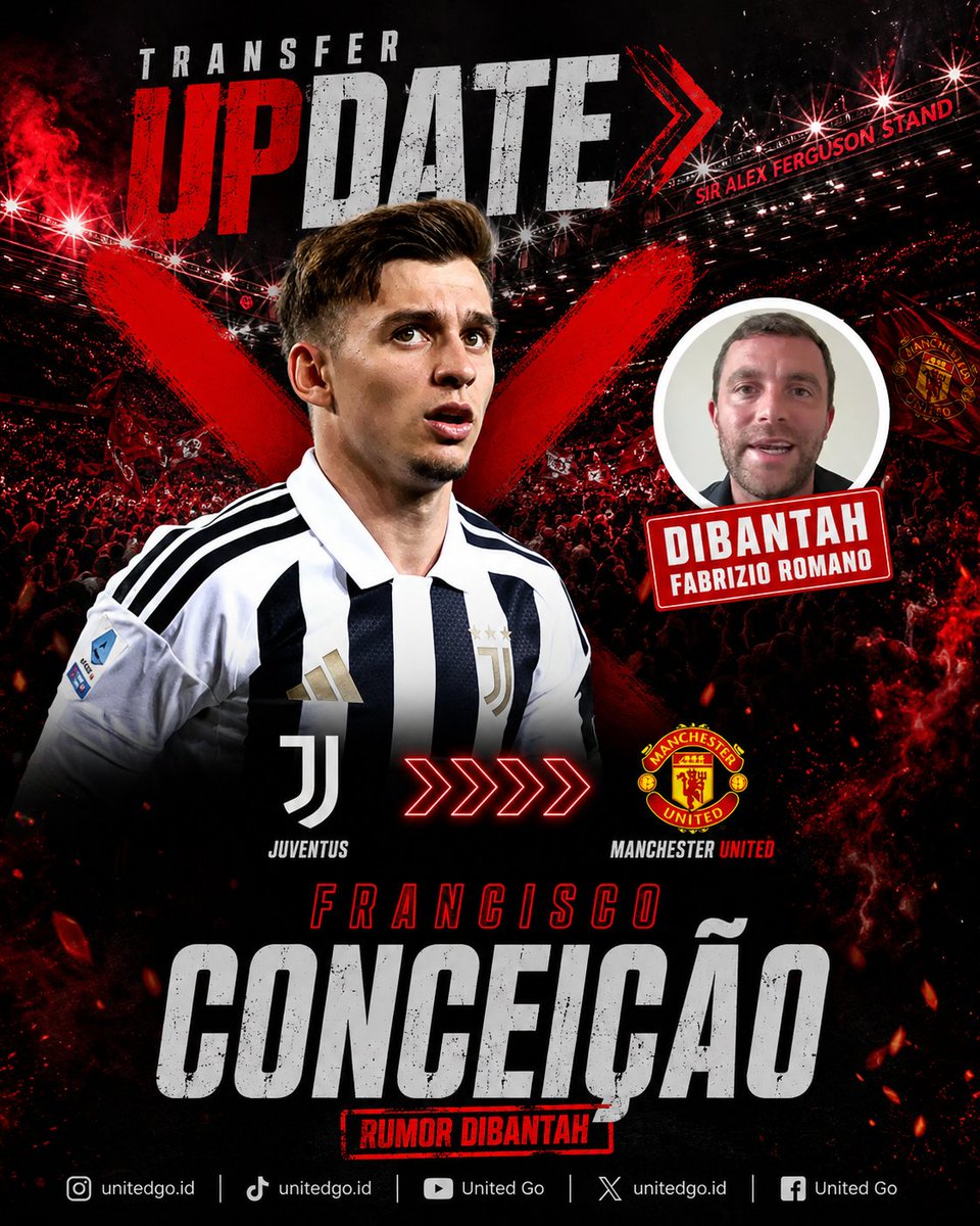 unitedgo_id's tweet photo. 🔴 | JUST IN : Fabrizio Romano menepis rumor kepindahan Francisco Conceicao ke Man United 
.
Fabrizio Romano menepis spekulasi yang mengaitkan Francisco Conceicao dengan Manchester United, sembari menegaskan bahwa tidak ada pembicaraan mengenai potensi kepindahan dari Juventus. https://t.co/yvXZI4J6Q5