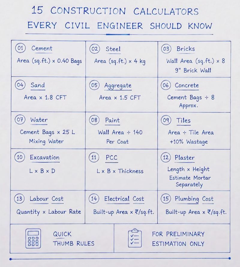 CIVIL_STR_ARC's tweet photo. 15 Construction Calculators Every Civil Engineer Should Know

#Construction #CivilEngineering #constructionCalculators
#EngineeringTools #SiteEngineering
#StructuralEngineering #QuantitySurveying
#BuildingConstruction #Concrete
#CivilEngineer #EngineeringLife #ConstructionTech https://t.co/VA7r9ozODb