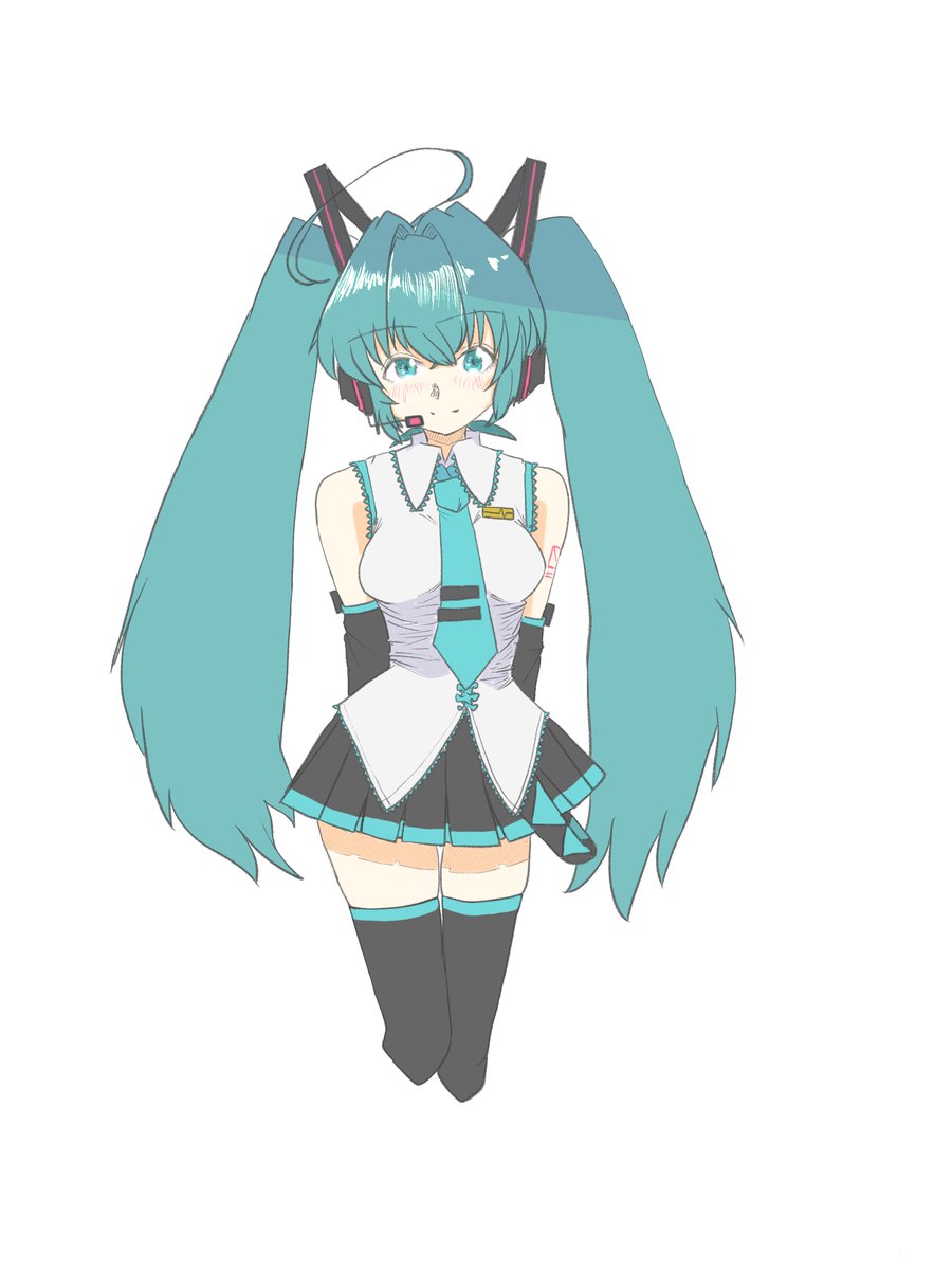 shirofly_pic's tweet photo. ワンドロ
　　　　初音ミク https://t.co/k2YXbezodD