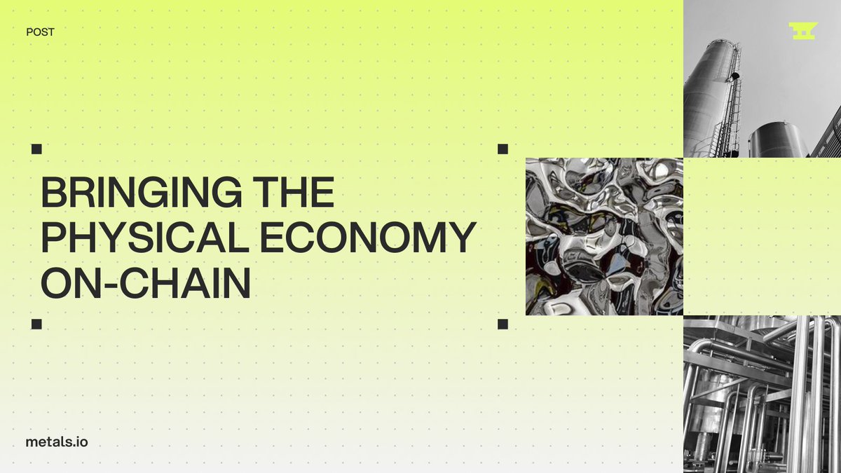 metalsofficial's tweet photo. First, it was dollars → Stablecoins proved that digital cash works.

Then it was treasuries → Tokenized bonds brought yield on-chain.

Now it’s the physical economy → The metals underpinning industries that power our future are easier to invest in than ever before. https://t.co/oCk6UMxCg0