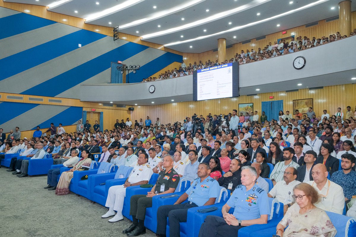 DefProdnIndia's tweet photo. Raksha Mantri Shri Rajnath Singh addressed the 85th AFHQ Civilian Services Day celebrations today, on 03 August 2026 in New Delhi, emphasising that stronger military-civil integration is vital for building a resilient defence ecosystem to effectively address emerging security and technological challenges. Reaffirming the shared commitment of the uniformed and civilian services towards 'Nation First', Raksha Mantri highlighted the pivotal role of AFHQ Civilian Services in strategic thinking, research, innovation and effective defence management.

During the event, Raksha Mantri launched several digital initiatives to strengthen governance and service delivery, released the 34th edition of the ‘Samvad’ magazine, and felicitated AFHQ personnel for excellence in sports and other fields, along with meritorious children of employees for their outstanding academic achievements.

Details: https://t.co/AbuinPaQ4O

#NationFirst #CivilianServices #NationalSecurity #DigitalTransformation #GoodGovernance #AFHQ
