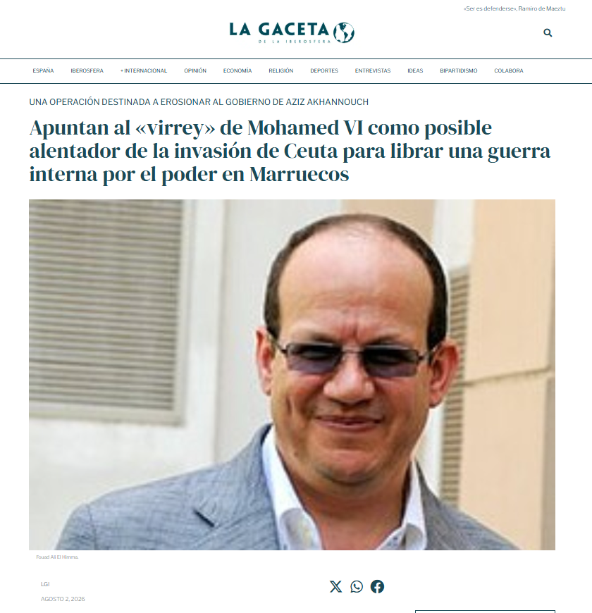 freetwitoma's tweet photo. تقارير تشير إلى أن موجة الهجرة الجماعية الأخيرة إلى #سبتة لم تكن عفوية، بل مدبرة ضمن صر��ع نفوذ داخلي في #المغرب🇲🇦. الاتحامات وفتح الحدود وُجّهت لأغراض سياسية لإضعاف حكومة أخنوش وتعزيز حظوظ حزب الأصالة والمعاصرة قبيل انتخابات سبتمبر، وسط أصابع توجّه نحو فؤاد عالي الهمة  
#morocc https://t.co/36o6zu3VNr