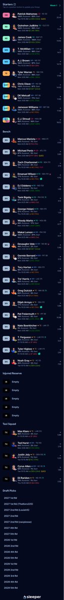 KTropiano's tweet photo. @TopDynastyTakes 12 team TE premium full PPR https://t.co/WY67ani1oY