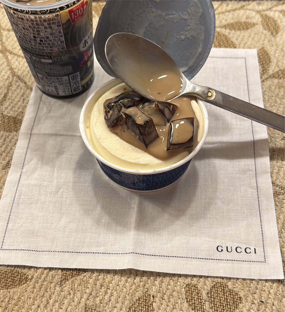 15_relations's tweet photo. #家GUCCI 
はーい🍨美味しいマリアージュ😋 https://t.co/MYBmzL2M9F
