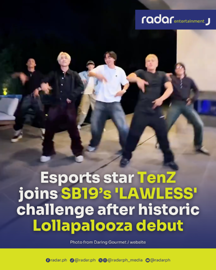 radarph_media's tweet photo. Canadian streamer and retired esports star Tyson “TenZ” Ngo surprised fans after joining the “LAWLESS” dance challenge, collaborating with Filipino boy group SB19 just days after their history-making performance at Lollapalooza 2026.

TenZ, widely regarded as one of the biggest names in Valorant esports, danced to SB19’s latest single “LAWLESS,” which was released on July 31, 2026—hours before the group became the first homegrown Filipino act to perform at the world-renowned music festival in Chicago.

The collaboration quickly caught the attention of both gaming and P-pop fans, with many celebrating the unexpected crossover between the global esports icon and the P-pop powerhouse. Others jokingly flooded the comments with, “Balik ka na sa Valorant, TenZ,” referencing his retirement from professional competition.

The collaboration comes as TenZ enters a new chapter in his career after officially joining South Korean esports giant T1 as a content creator following his stint with Sentinels. He is also set to briefly come out of retirement to represent Team Canada at the Esports Nations Cup 2026 in Riyadh this November.

Meanwhile, SB19 continues to enjoy global momentum following their historic Lollapalooza debut, with “LAWLESS” drawing international attention and sparking dance challenges across social media.

(✍️: Denchelle Castro, 📷: SB19) 

#radarPHEntertainment #radarPH
