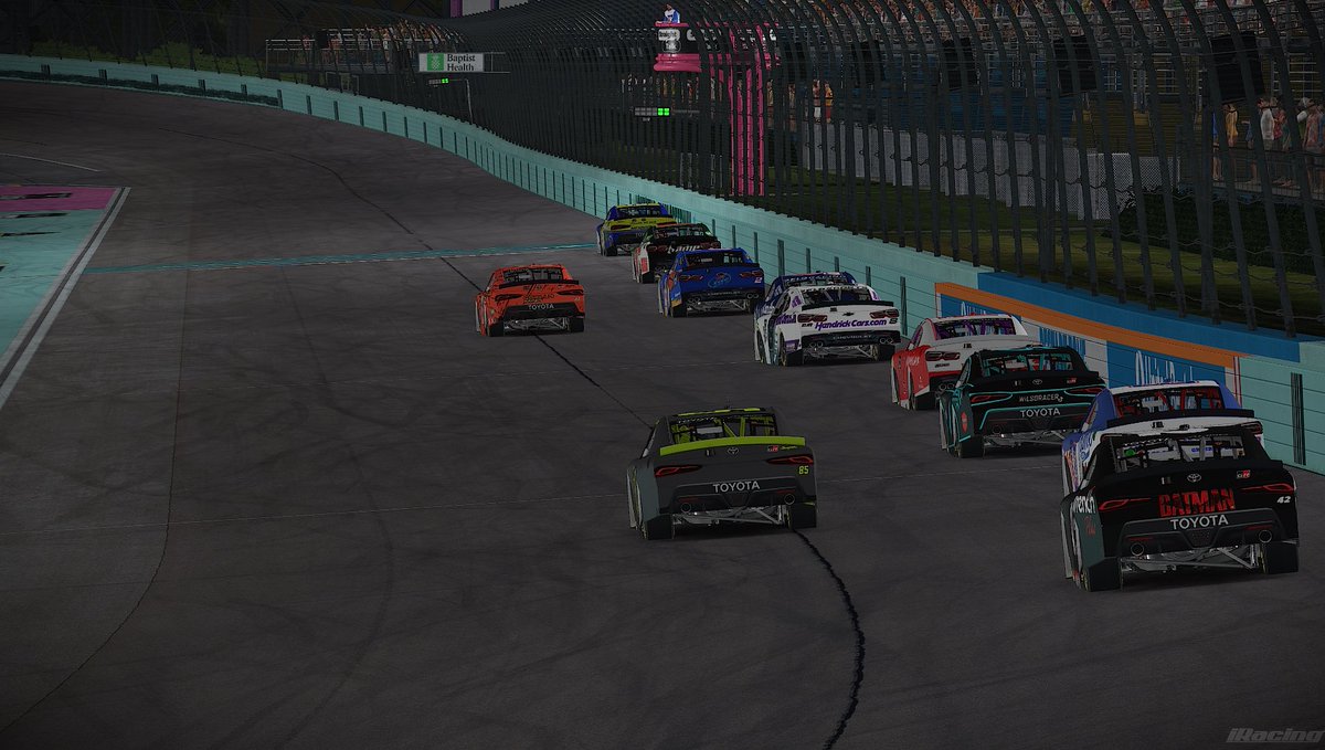 MRLRacingLeague's tweet photo. Kevin Tancos wins his 1st Race of the Season for the O’Reilly Auto Series @HomesteadMiami 

Kevin charges on New Tires to Win it with 4 laps to go‼️🏁

MRL TikTok: 👇🏼
https://t.co/M0PWVYeH27…

BootieScootRacing ⬇️:
https://t.co/bBKFDmETf1…

#iRacing #fyp #viral #Nascar #youtube https://t.co/uFce5NYXnl
