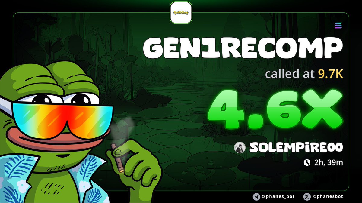 sol_empire1's tweet photo. 4.6x up on $GEN1RECOMP

EA2svScP2vA1BG5nbzPL8eimEng8snYUs5n6FdXbpump https://t.co/Hc2T4I6p27