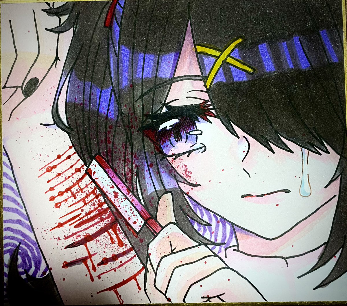 ameenana04's tweet photo. 入院中に描いたあめちゃん☔️🖤
#病み垢さんと繋がりたい
#NEEDY_GIRL_OVERDOSE #NEEDY_pic https://t.co/QnxCSuuGAe