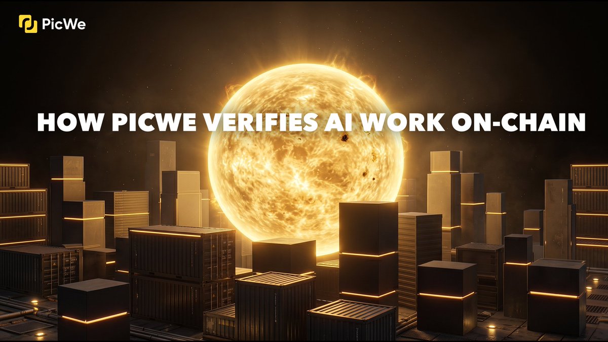 PicWeGlobal's tweet photo. AI hallucination is real.
So how do we trust AI agents with money? 🔐
Answer: zkML (Zero-Knowledge Machine Learning proofs)

On PicWe AI Chain:
✅ AI submits a zkML proof with every action
✅ Proof verifies computation was done correctly
✅ No raw data leaked — privacy preserved
✅ Blockchain enforces deterministic execution

AI proposes. Blockchain verifies. Code executes.
That's how you make AI safe for finance. 
📖 https://t.co/yF1OpT9n26