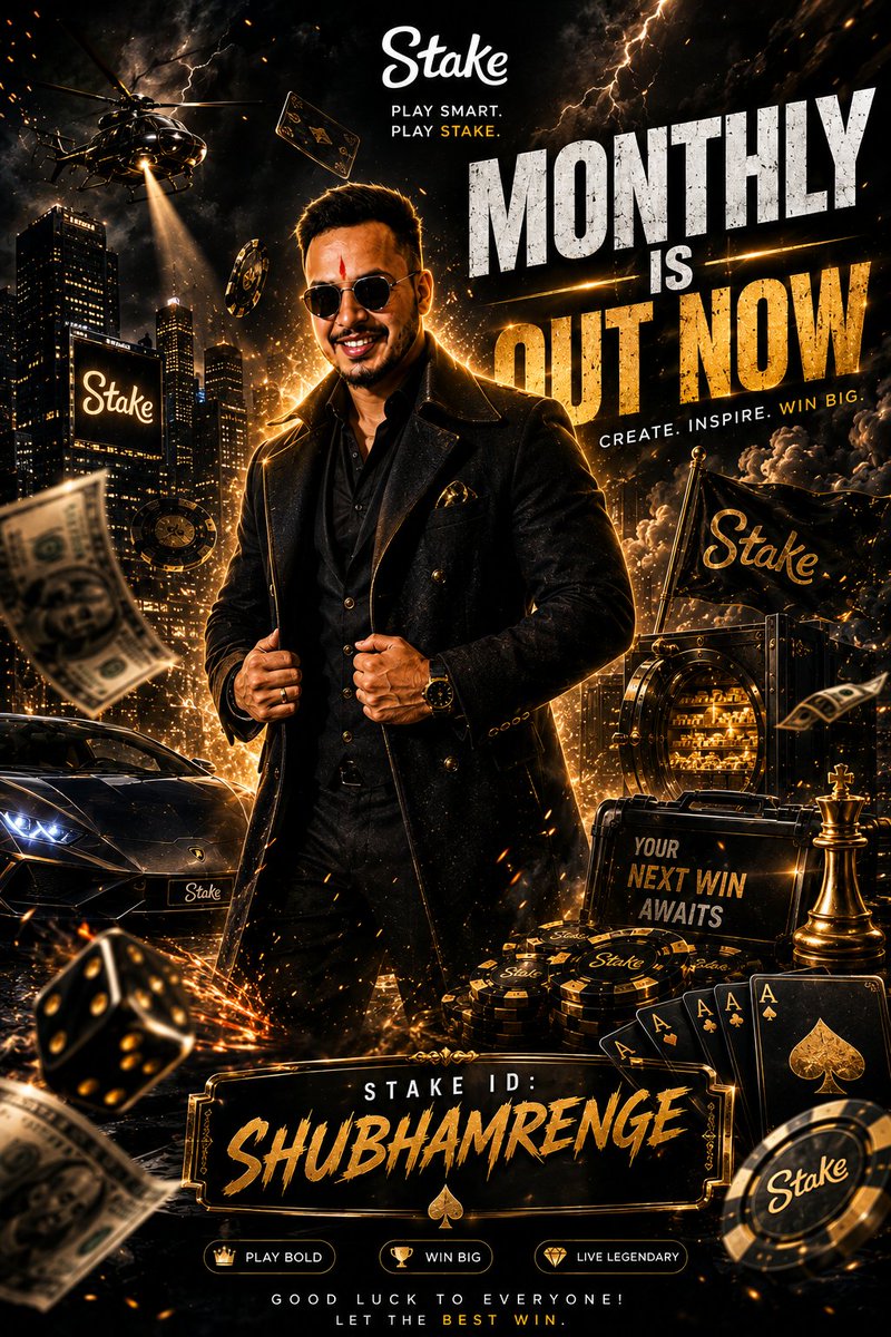 RengeVijaya's tweet photo. @Stake Here's your monthly poster My way ! 😉 

Happy birthday month stake 🥳 

Stake id - Shubhamrenge https://t.co/yyUmXBRN3k