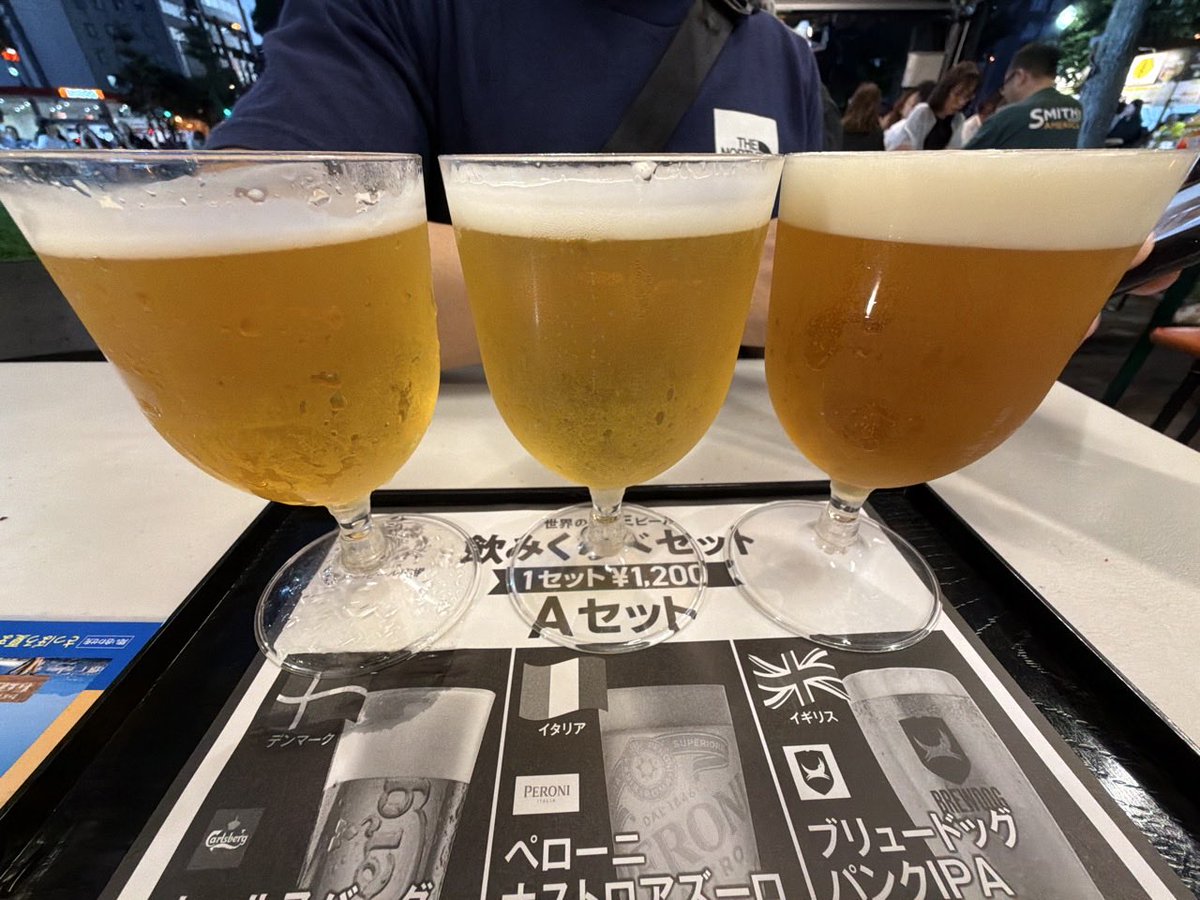 Yoshitabiblog's tweet photo. 札幌のジンギスカンとビアガーデン（なう） https://t.co/G0v5aFPyfN