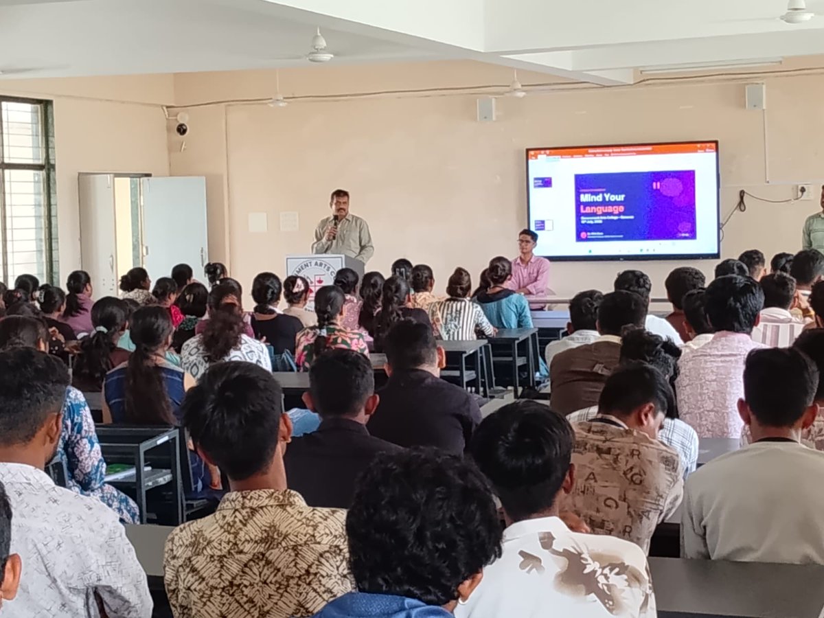 gacranavav2012's tweet photo. Mind Your Language – An Interactive Workshop on Language and Communication.Under the UDISHA initiative, Government Arts College, Ranavav organized an expert lecture on 18th July, 2026 college campus.
#gacranavav
#éducation
#gujarateducation
#pmo
#cmo
#udisha
#mindyourlanguage https://t.co/lnyxiD72hX