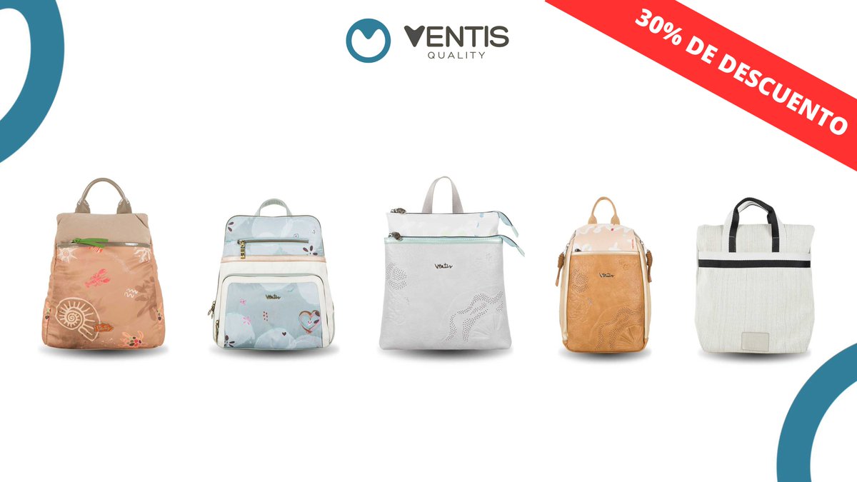 Ventisbags's tweet photo. Las nuevas mochilas Ventis al 30% de descuento. Elige la tuya antes de que se agote y vive un verano lleno de color.🎒

Compra aquí: https://t.co/fhLgPbhvjT

🛒 Envíos gratis a península a partir de 40€ en 24/48h

#mochila #FelizLunes #devotaylomba #Ventis #VeranoRebajas https://t.co/fpBNv08TXR