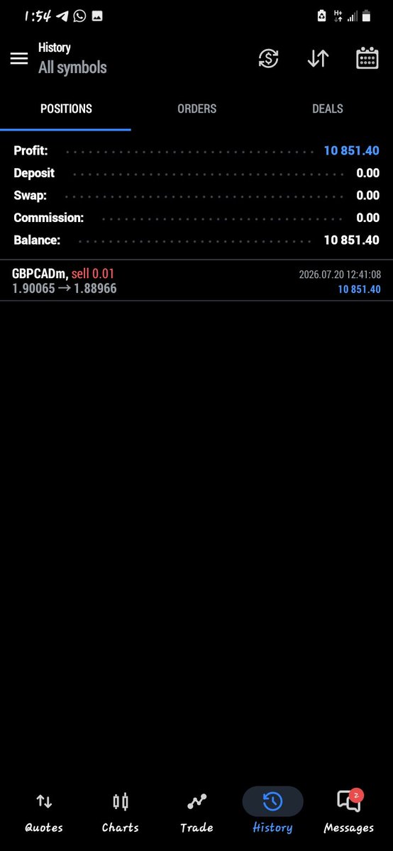 Detrader07's tweet photo. @Techriztm Thanks boss @Techriztm I study your YouTube video learnt and still improving 
As I a poor student I deposited 15k naira to my exness took Gbpcad with 0.01 lot and it give me 10 rr total total balance is now 28k
Was unable to take the other because the risk is too big. I love boss https://t.co/CxKYCJeqCp