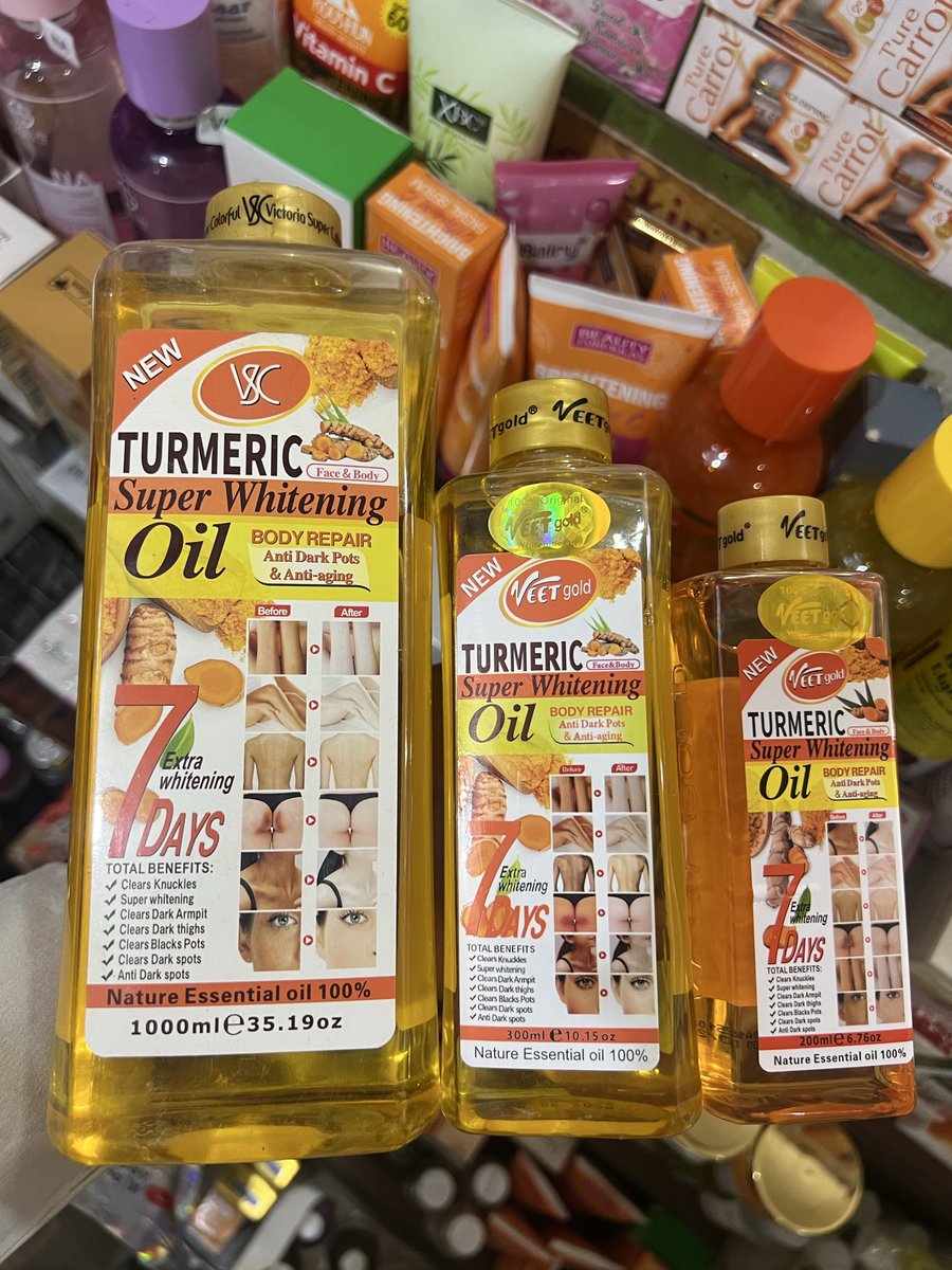 UmarASgoro's tweet photo. Turmeric Super Whitening Oil 
Benefits Total 
               👇
Clears Knuckles 
Super Whitening 
Clears Dark Armpit 
Clears Dark thighs 
Clears Blacks spots 
Clears Dark spots 
Anti Dark spots 

Dm or WhatsApp 07039110516 https://t.co/HliaeyRSQT