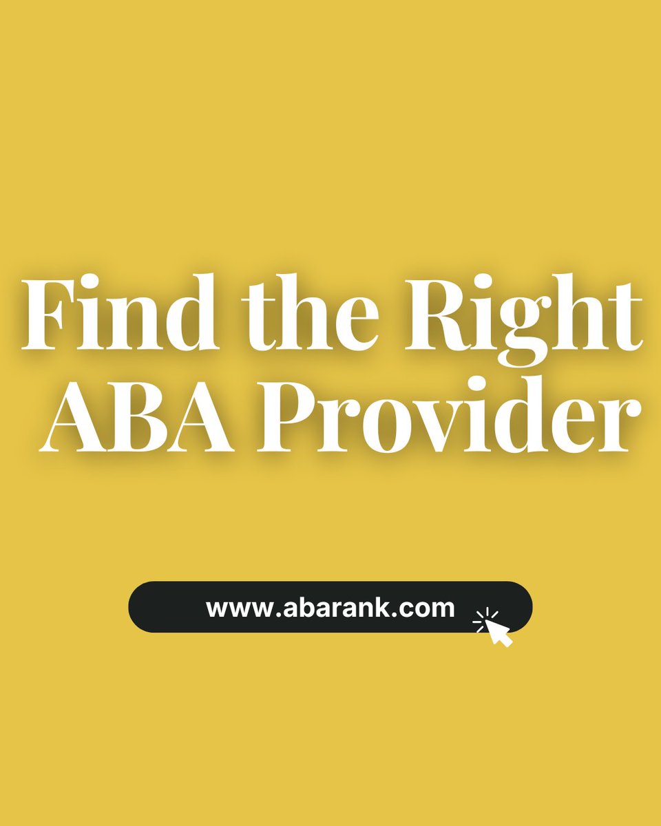 abarankhq's tweet photo. Finding the right ABA provider starts with having the right information.  Start your search at https://t.co/cWcdRJtduQ 

#abacare #aba #austism #abatherapy #gangłysego  #therapy  #NamtanFilm #tüik #heal https://t.co/TdUUPN0ntN