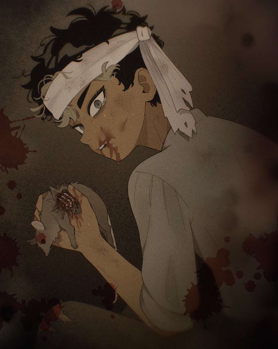 Sn077_'s tweet photo. [CW: mildly gory art]
you can imagine that a young, fugitive ah’kon doesn’t have it easy in kalgratt.

#MARIONETTA #MARIONETTAfanart #webtoon #webtoonfanart https://t.co/OWbk1k5crR