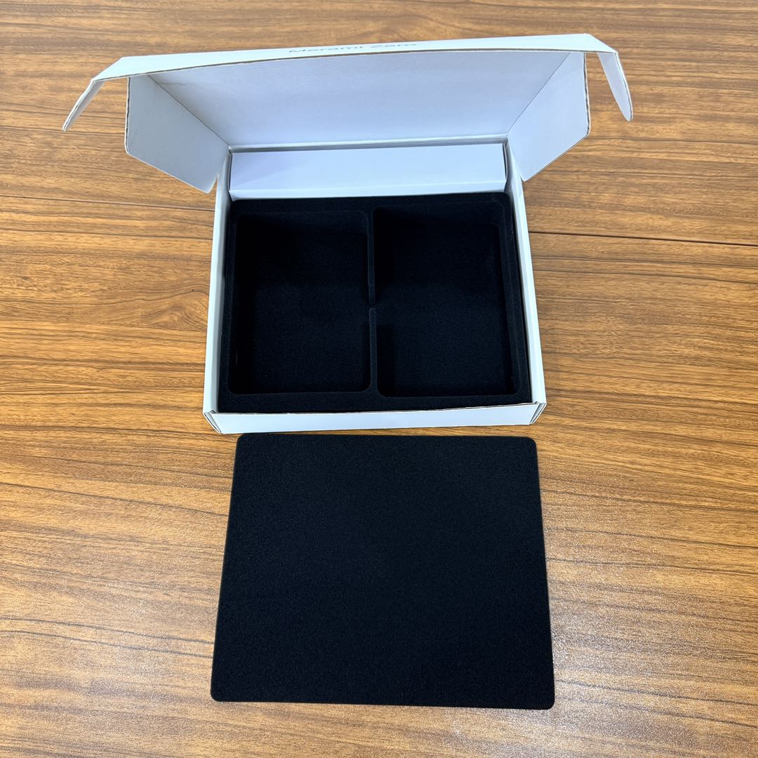 mera_psd's tweet photo. 完全分割無線キーボード #MeramiZero

ついに製品パッケージのサンプルができたぞ〜！
実物になると、一気に製品らしくなってきた……！ https://t.co/DBV8AEMIky