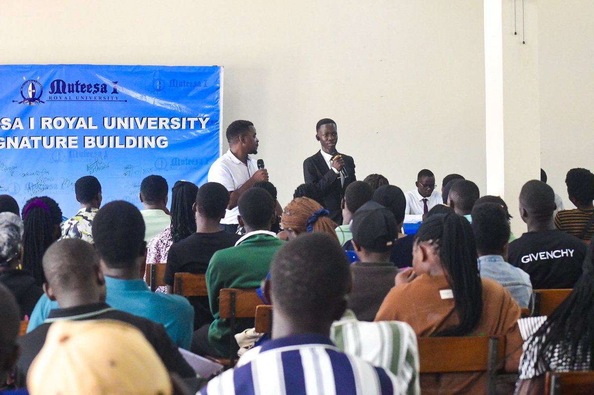 MuteesaIRoyal's tweet photo. The energy on campus today is unmatched. We’re officially kicking off Orientation for our August Intake students right now! Big smiles, new connections, and the start of an incredible journey. Welcome to the family. #AugustIntake #OrientationDay #NewBeginnings #CampusLife https://t.co/kGMp0q5oiO