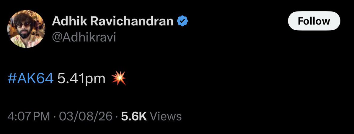 PrakashMahadev's tweet photo. With Title (Look) 🤔🤔

#AK64 ⏳

#AjithKumar - Adhik Ravichandran- #Anirudh https://t.co/GrjTjEKrRq