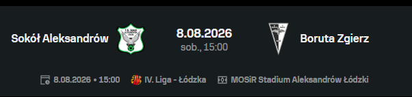 Dundee_Strategy's tweet photo. Oo... Derby Ziemi Zgierskiej na start sezonu.

Sokół czy Boruta? https://t.co/plGXg5gC2H