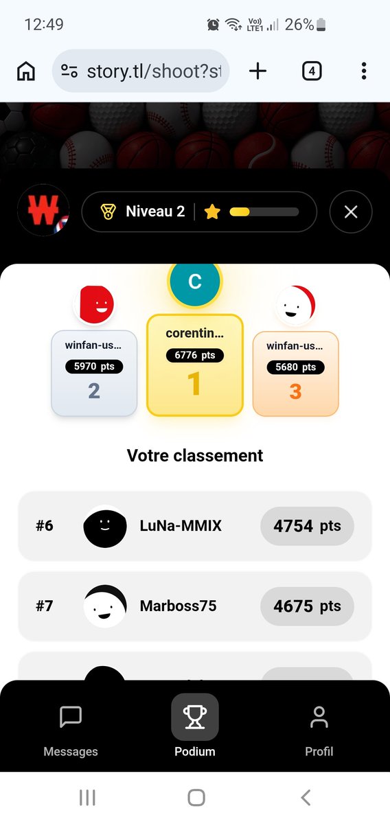 Nikko595's tweet photo. @WinamaxSport J'ai fait 7000 mais je napparait pas https://t.co/jFCw10JwhM