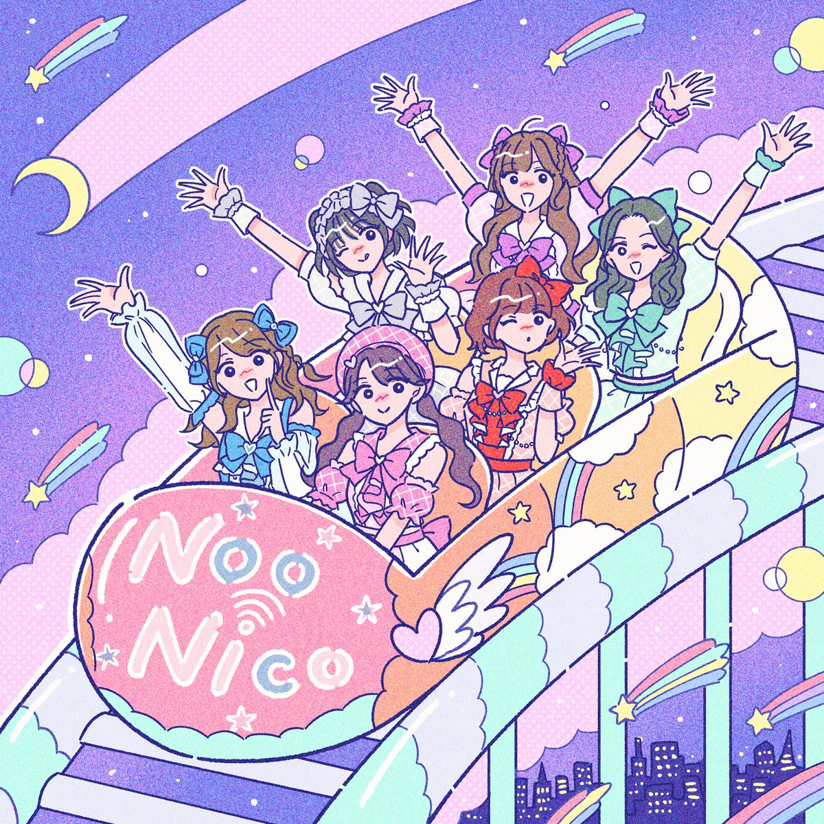 noonico_1206's tweet photo. 【サブスク配信のお知らせ】

『流星ジェットコースター』
作詞作曲：kissssy(Adust Rain)
ジャケットイラスト：琥珀雨(@cohak_ame ）

📡8/4より各種サブスクにて配信開始！

#NooNico #のーにこ https://t.co/gx2o21o0RA