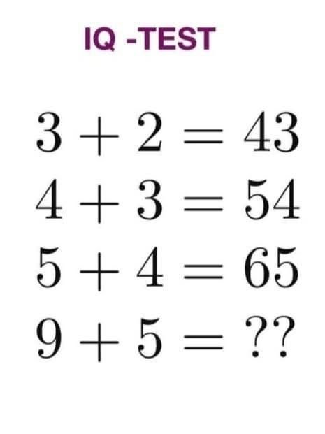 MathChallenge0's tweet photo. Only high IQ people get this right.🧠

What's your answer,🧐❓ https://t.co/QtakfoLoOK
