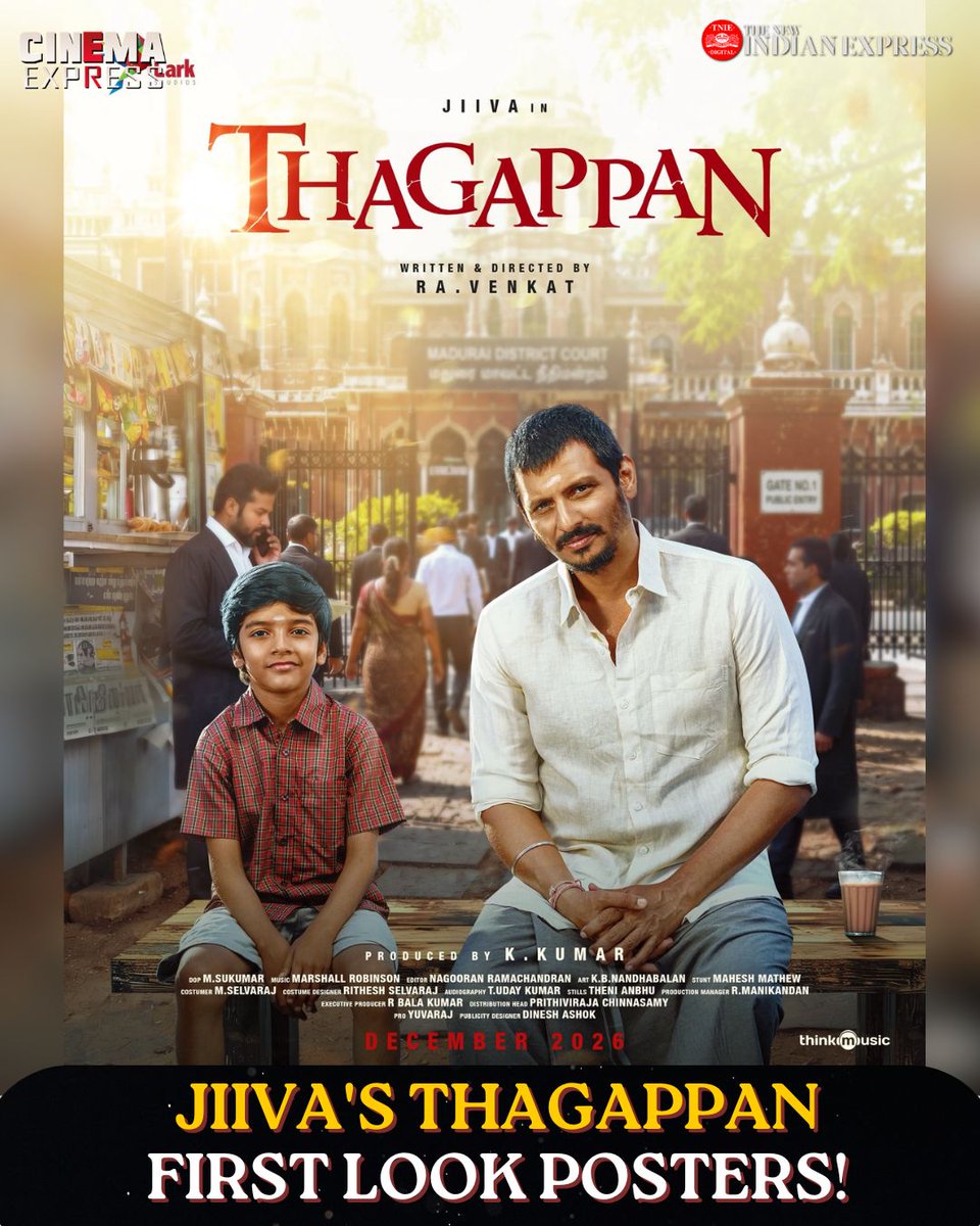 XpressCinema's tweet photo. Jiiva's #Thagappan First Look Posters Unveiled! 🔥| #CinemaExpress
#jiiva #Rajishavijayan #FirstLook #RaVenkat @NewIndianXpress
@larkstudios1 | @rajisha_vijayan | @LakshmyRamki https://t.co/ppFK49or0F