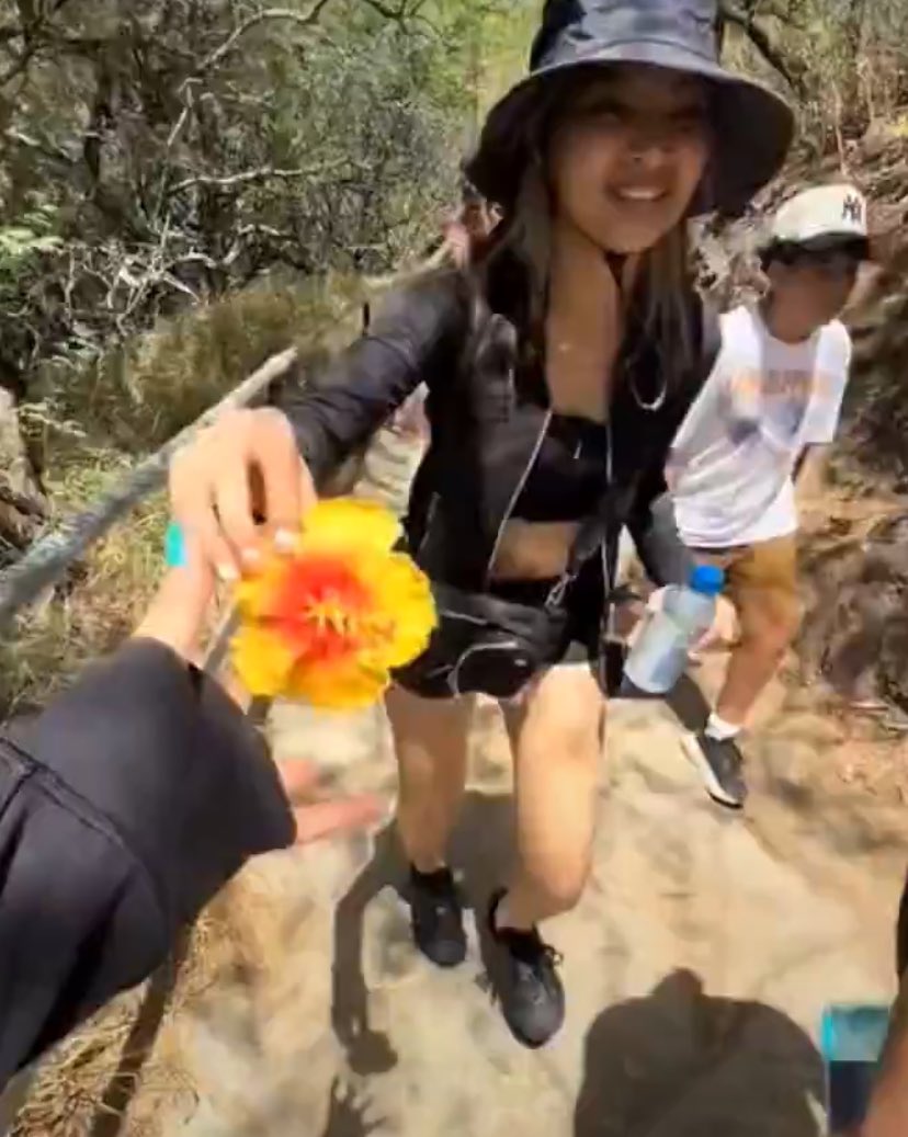 archivemacolet's tweet photo. maloi wore the flower colet gave her during their hike… if that’s not the cutest thing today, i don’t know what is 🌼

#MACOLET https://t.co/1SEzKBt8Ri