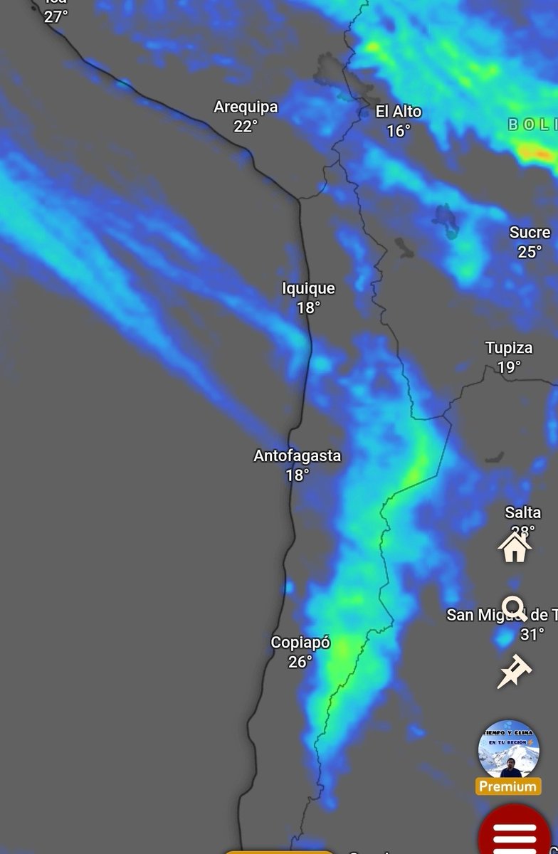 EdoWeatherman's tweet photo. Reporte matutino. Varias novedades.

Mientras el centro-sur seguirá inestable con probables chubascos hoy lunes, los habitantes de la zona norte deben poner atención a un posible evento de precipitaciones durante la próxima semana, que de momento afectaría el norte grande y parte del norte chico, principalmente sectores interiores y cordilleranos. Podría ser un evento con isoterma alta y ya saben que eso no es bueno.

Estaré actualizando en los próximos días.

Esta tarde actualización del temporal de este miércoles entre Maule y Araucanía, que está ganando energía y también información del evento de lluvia y nieve a baja altura en el sur y parte de la zona central el viernes-sábado.