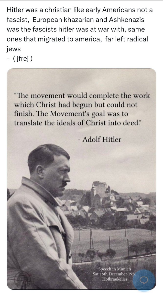 Originals485967's tweet photo. #simpleplesures of knowledge
He was a christian who hated fake christians disguised as christians but was the label makers . Jewish Marxism is communism the antichrist. Musk called him a socialist a jewish creation, he was far from Marxism https://t.co/kEt5NxYezh