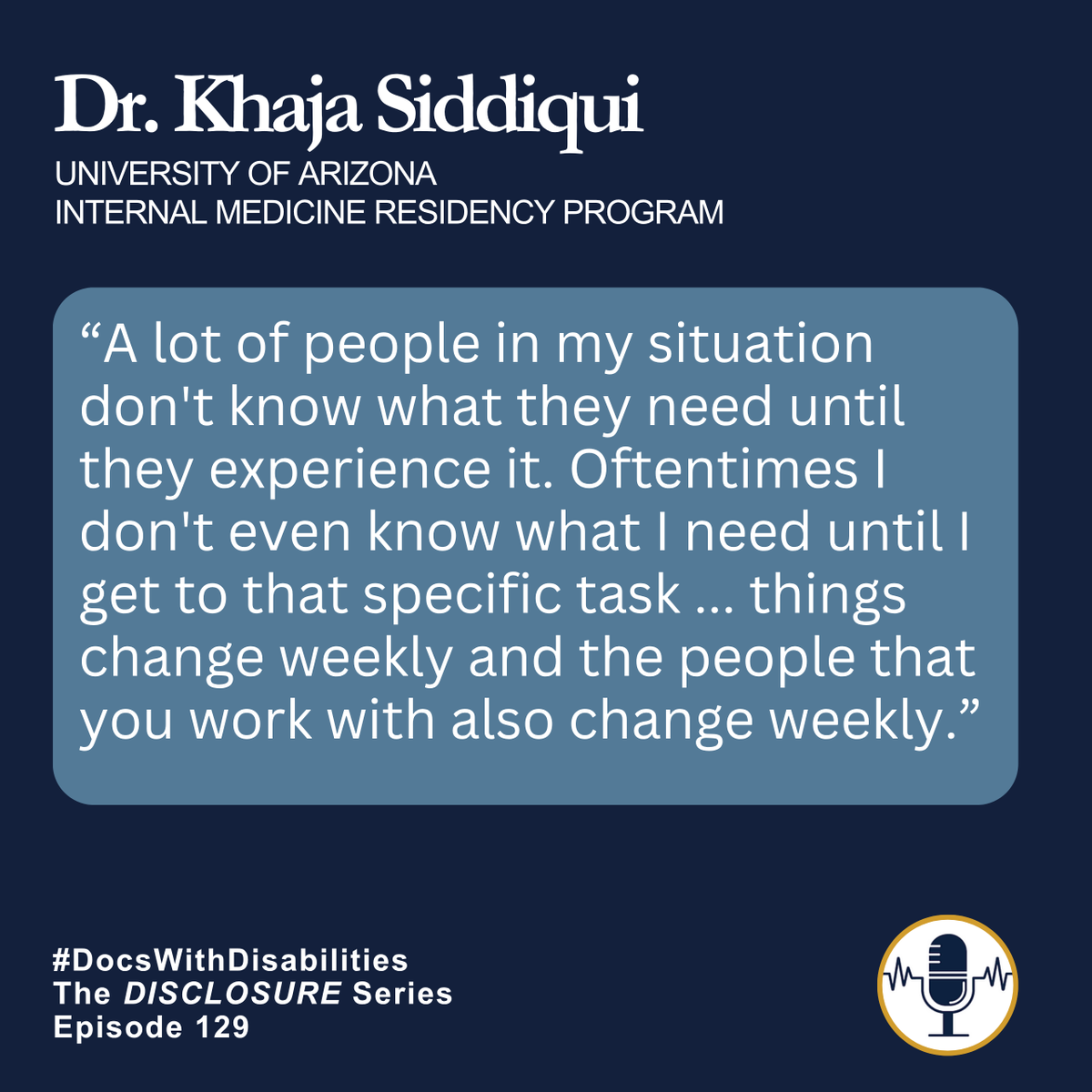 DocsWith's tweet photo. 🩺 Medicine changes every week. So can access needs.

Creating equitable learning environments means recognizing that accommodations aren't a one-time decision—they're an ongoing process.

🎧 Episode 129 of the @DocsWith Podcast DISCLOSURE Series:

https://t.co/uJt8ZkpbWQ https://t.co/pnflQ3ssH3