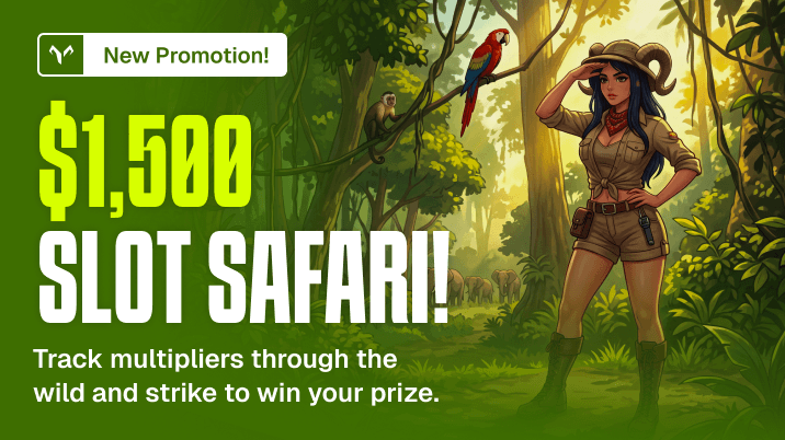 goatedcom's tweet photo. Welcome to the Jungle 🐒

Hunt down multipliers in the Slot Safari to win a share of $1,500!

Who needs some juice to get started? https://t.co/f7M7BGnuhu