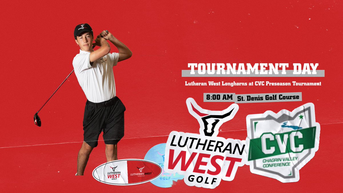 LW_Athletics's tweet photo. ⛳️ Tournament time!The Longhorns head to St. Denis Golf Course for the CVC Preseason Tournament! First tee at 8:00 AM. #GoWest #Longhorns https://t.co/klxOf4EDOk
