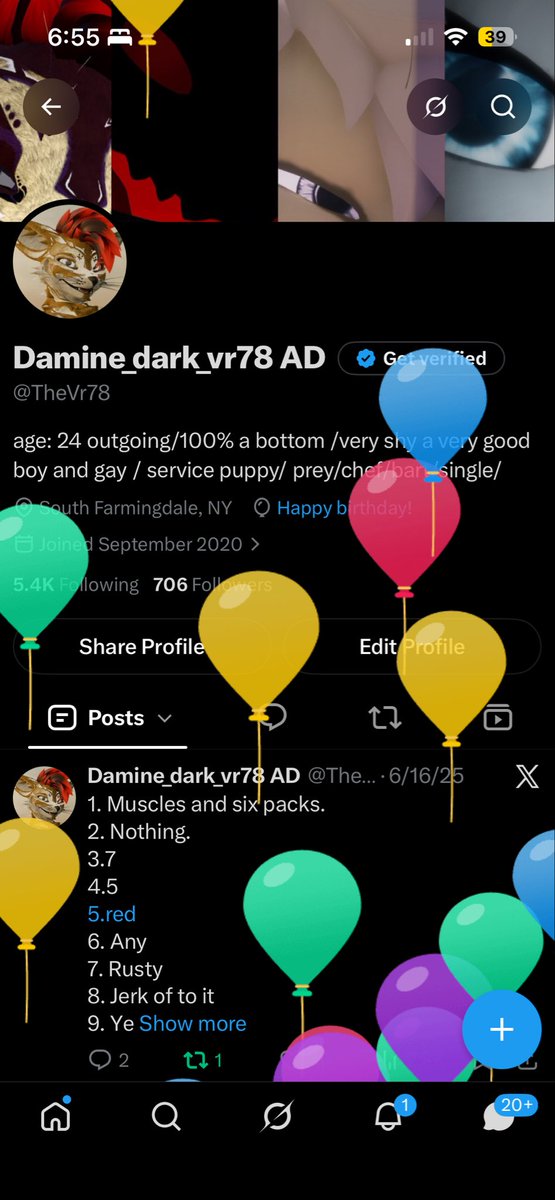 TheVr78's tweet photo. Getting attack with balloons getting older https://t.co/gwM3tbfQBm