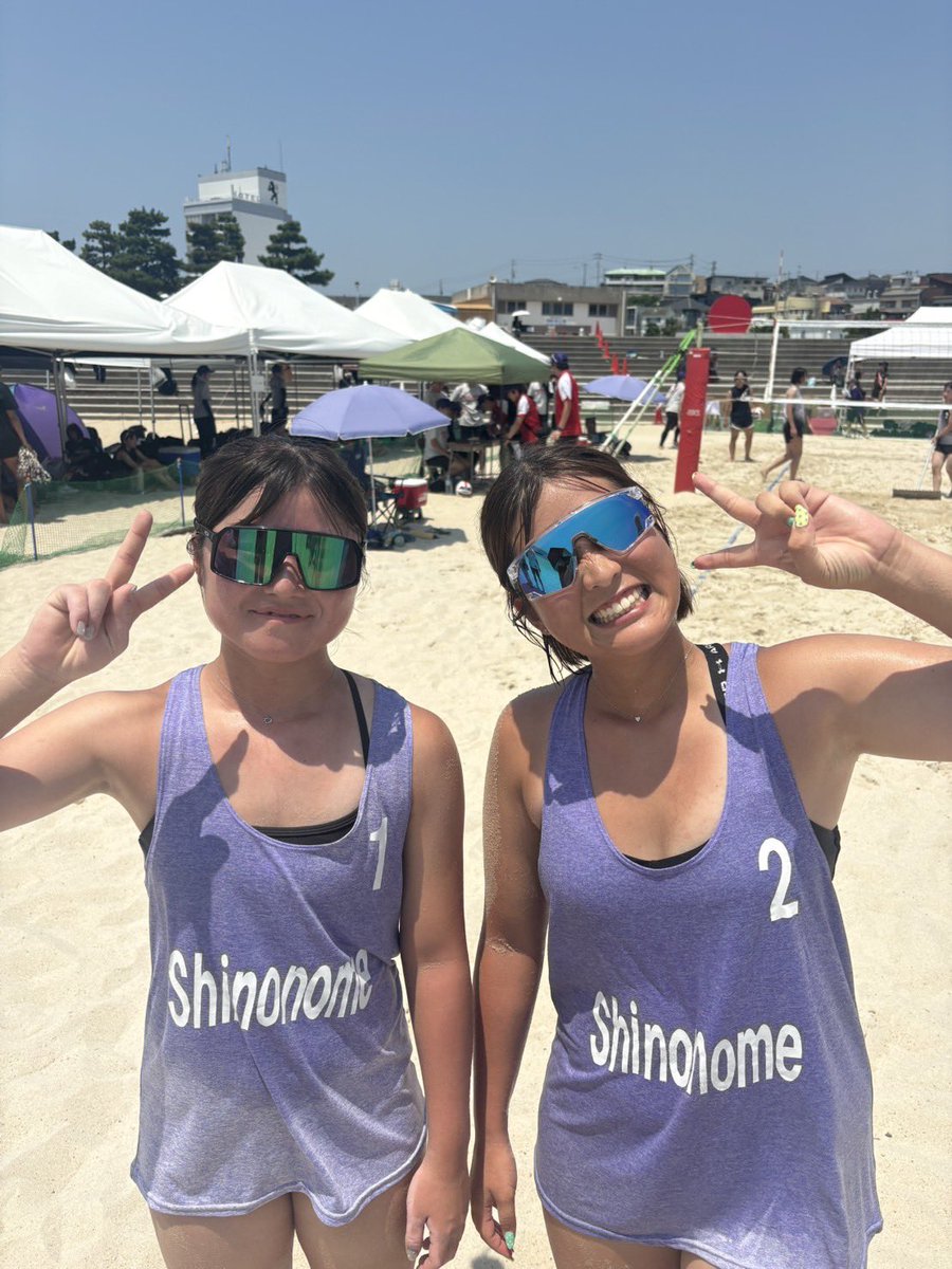 rumimama2's tweet photo. アクティオ杯 ビーチバレージャパンカレッジ2026JVA第38回全日本ビーチバレーボール大学選手権大　明日，開幕！
本学から受川・鏡ペア、冨安・古堅ペアが四国代表で参戦。初出場の冨安・古堅ペアは初戦、第一シードとの対戦になりました。ベストパフォーマンスを😊 https://t.co/DmWjTKIvWC